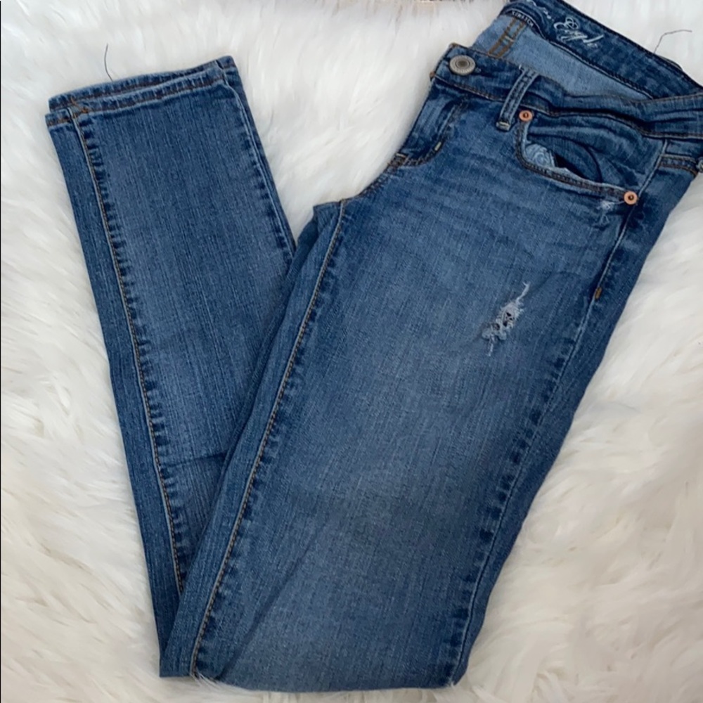 American Eagle Skinny ripped Jeans size 0